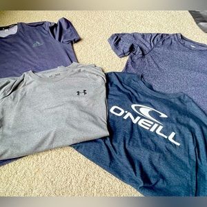 LOT MENS ATHLETIC WEAR WORKOUT T SHIRTS